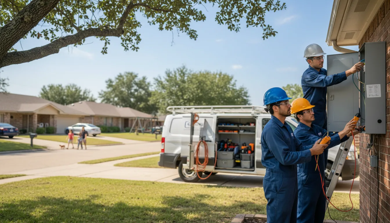 Certified electrician providing emergency electrical services in Lupton City, TN